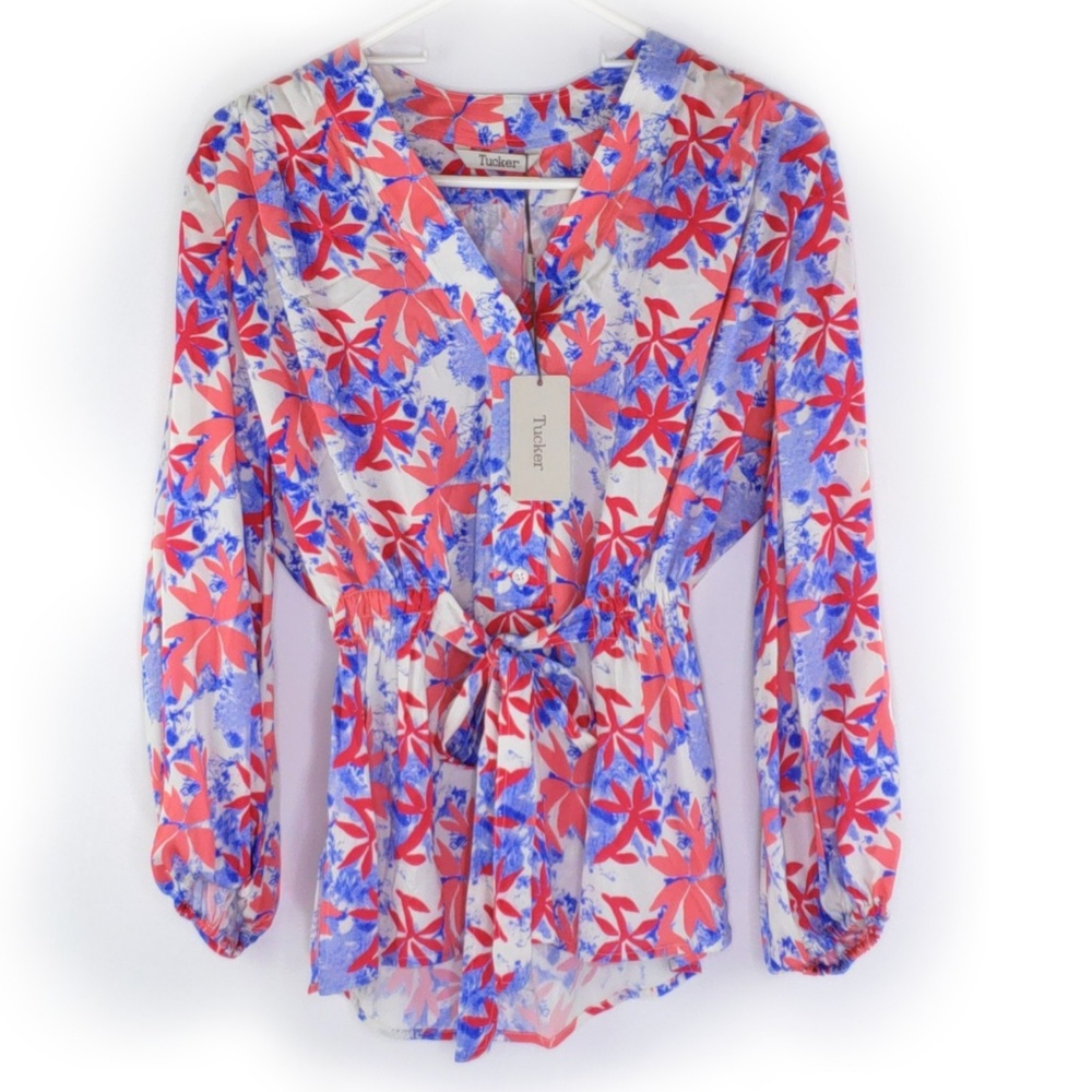 **Store CLOSING SALE** Tucker The Abigail's Party Blouse Tidy Tie Dye Top